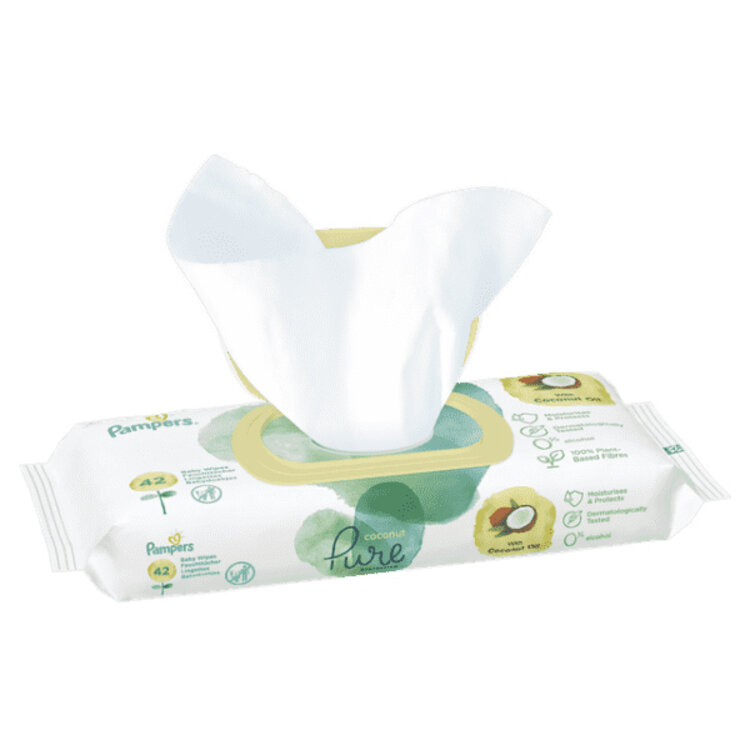 PAMPERS Coconut Pure Ubrousky vlhčené 42 ks Pampers