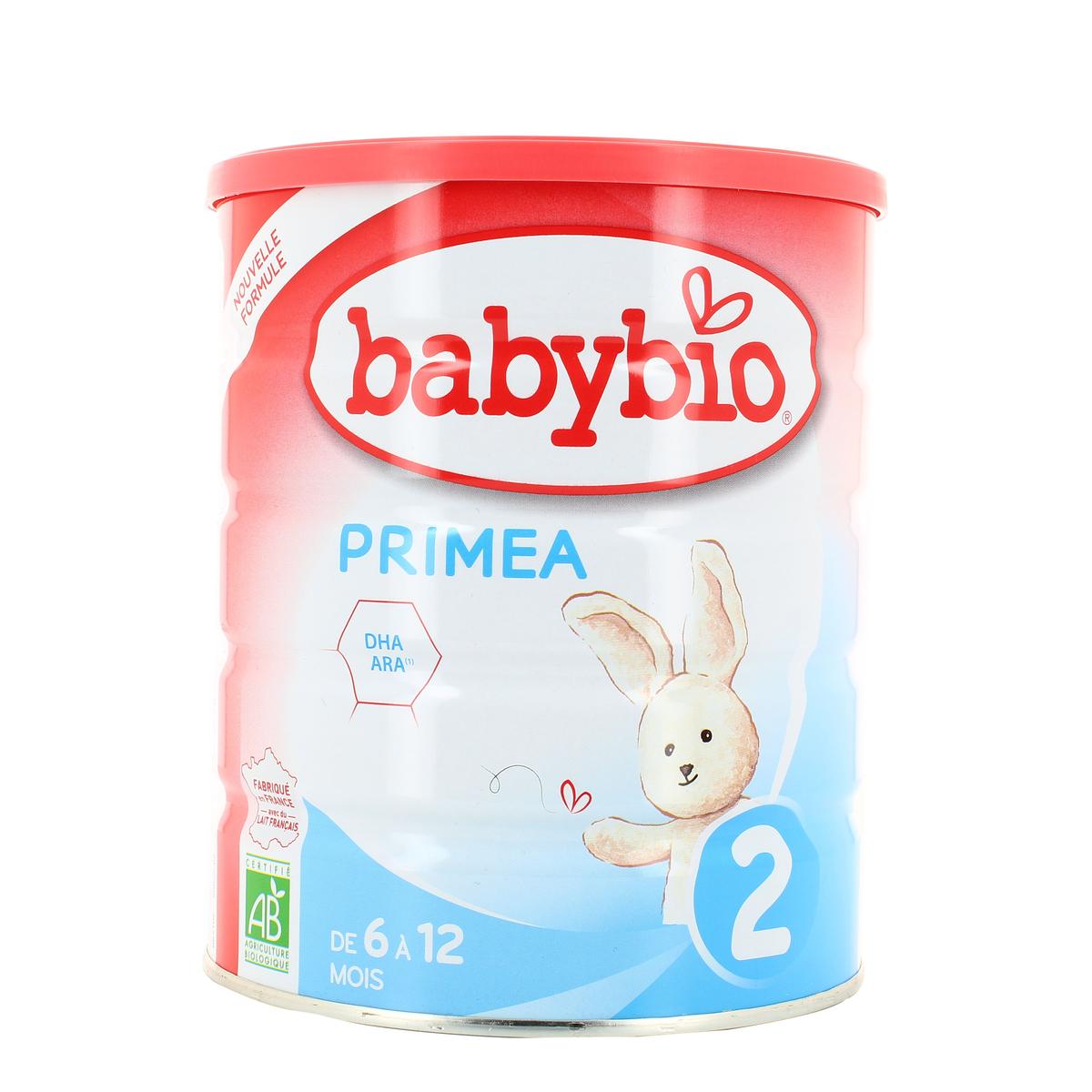 3x BABYBIO PRIMEA 2 kojenecké bio mléko 800 g Babybio