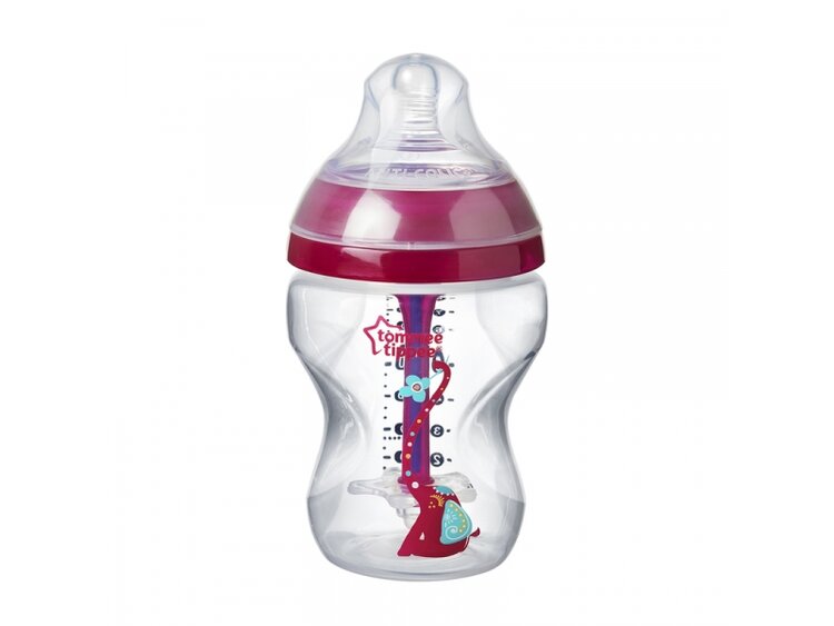 TOMMEE TIPPEE Kojenecká láhev Advanced Anti-Colic 260 ml (0 m+) - Girl Tommee Tippee