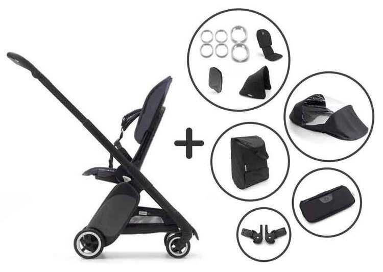 BUGABOO Sportovní kočárek s doplňky Ant Black Bugaboo