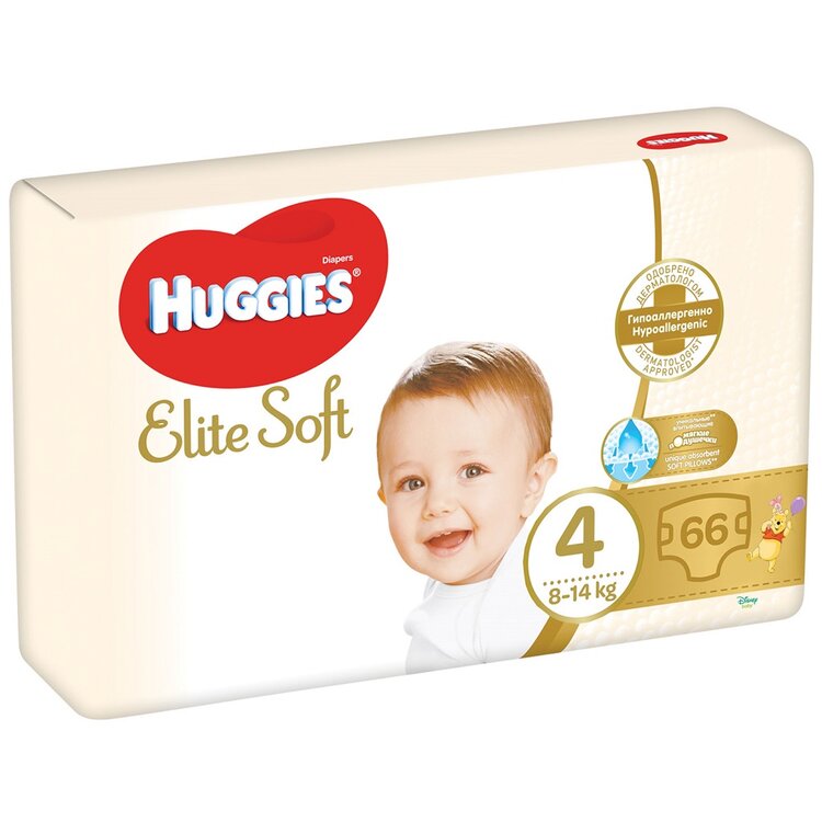 Huggies Elite Soft 4 66 ks Huggies