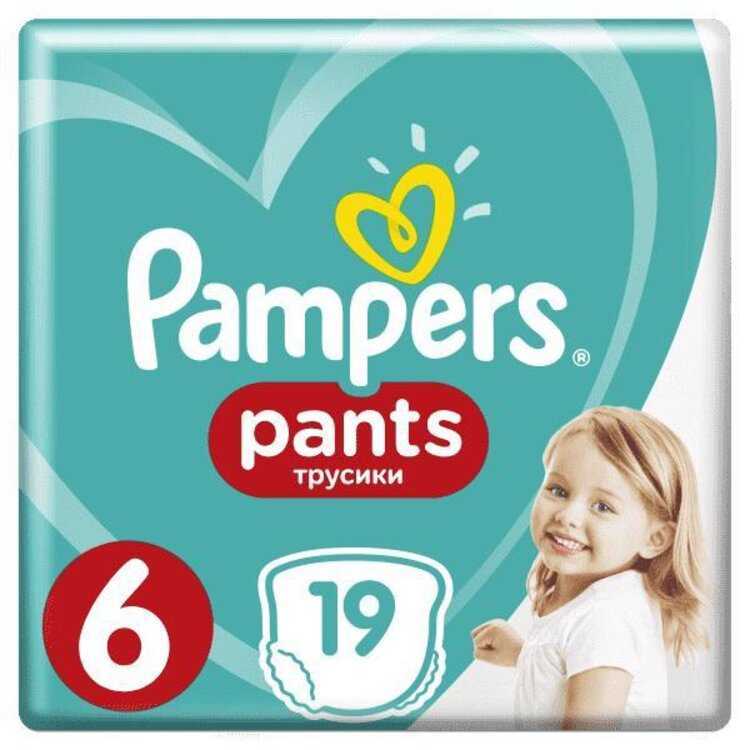 PAMPERS Pants Kalhotky plenkové jednorázové 6 (15 kg+) 19 ks Pampers