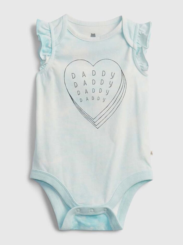 GAP Body bez rukávů Heart dívka 3-6m GAP