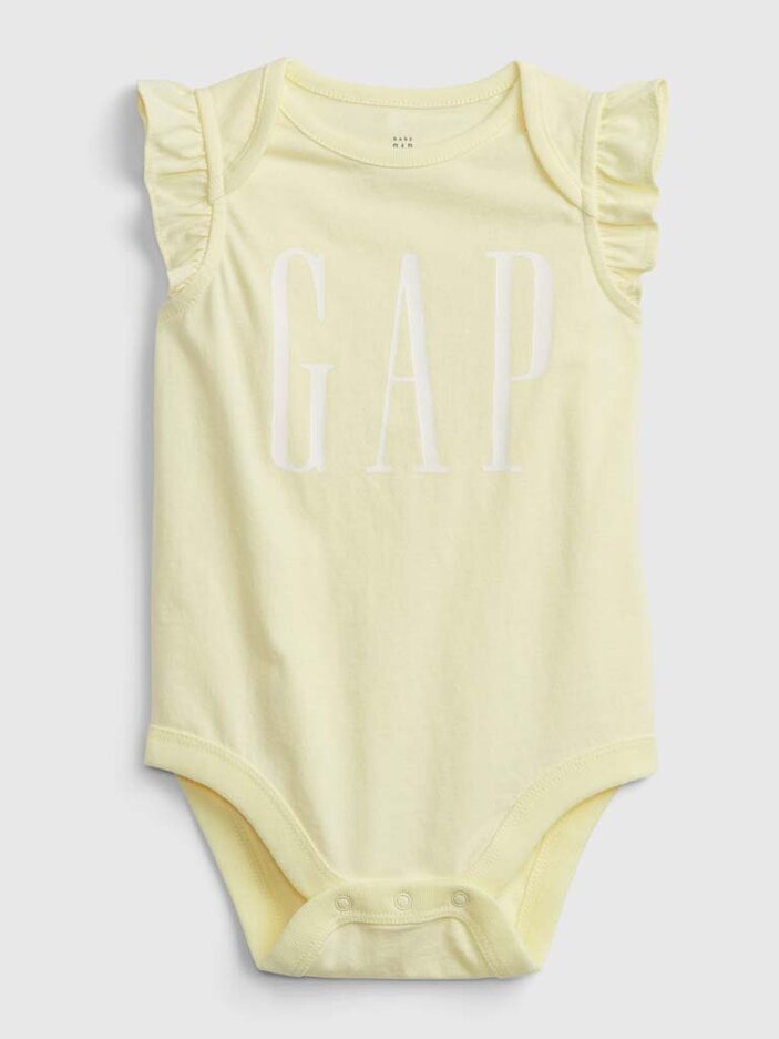 GAP Body s volány Yellow Logo dívka 12-18m GAP