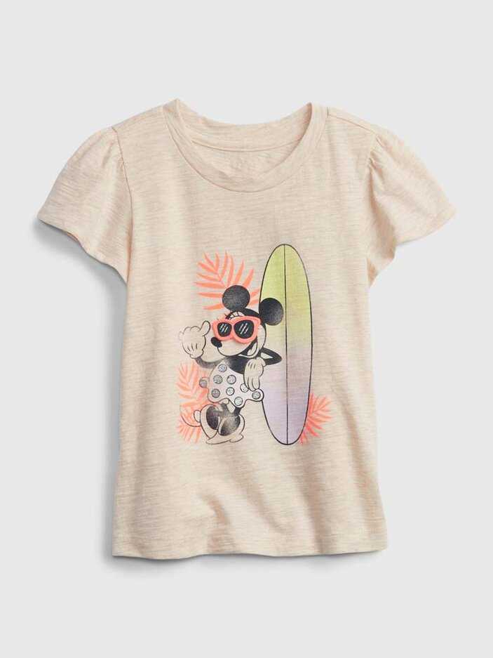 GAP Tričko Beige Minnie Mouse dívka 2r GAP