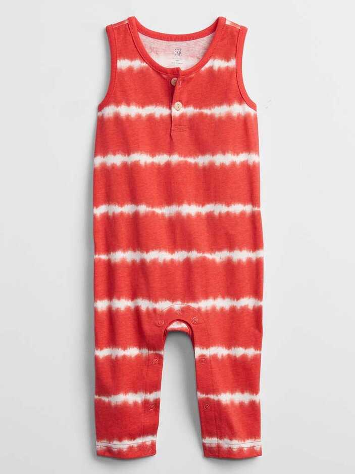 GAP Overal bez rukávů Stripes dívka 18-24m GAP