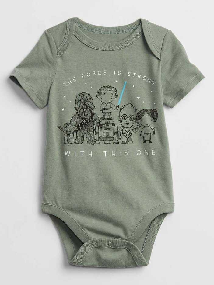 GAP Body krátký rukáv Green Star Wars chlapec 18-24m GAP