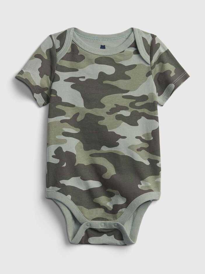 GAP Body krátký rukáv maskáčový vzor chlapec 18-24m GAP