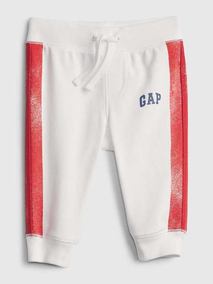 GAP Tepláky White-Red Logo neutrál 0-3m GAP