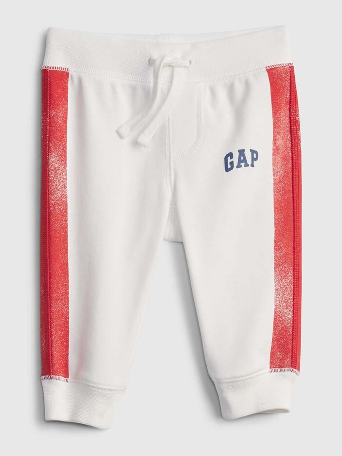 GAP Tepláky White-Red Logo neutrál 3-6m GAP