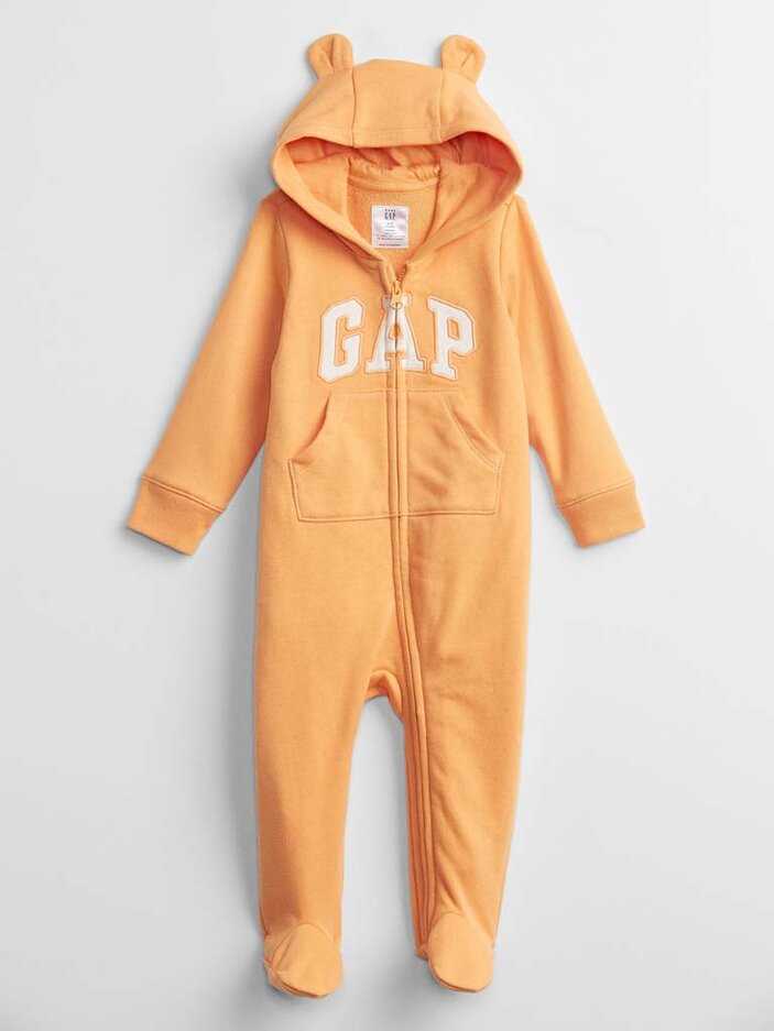 GAP Overal na zip Logo neutrál 0-3m GAP