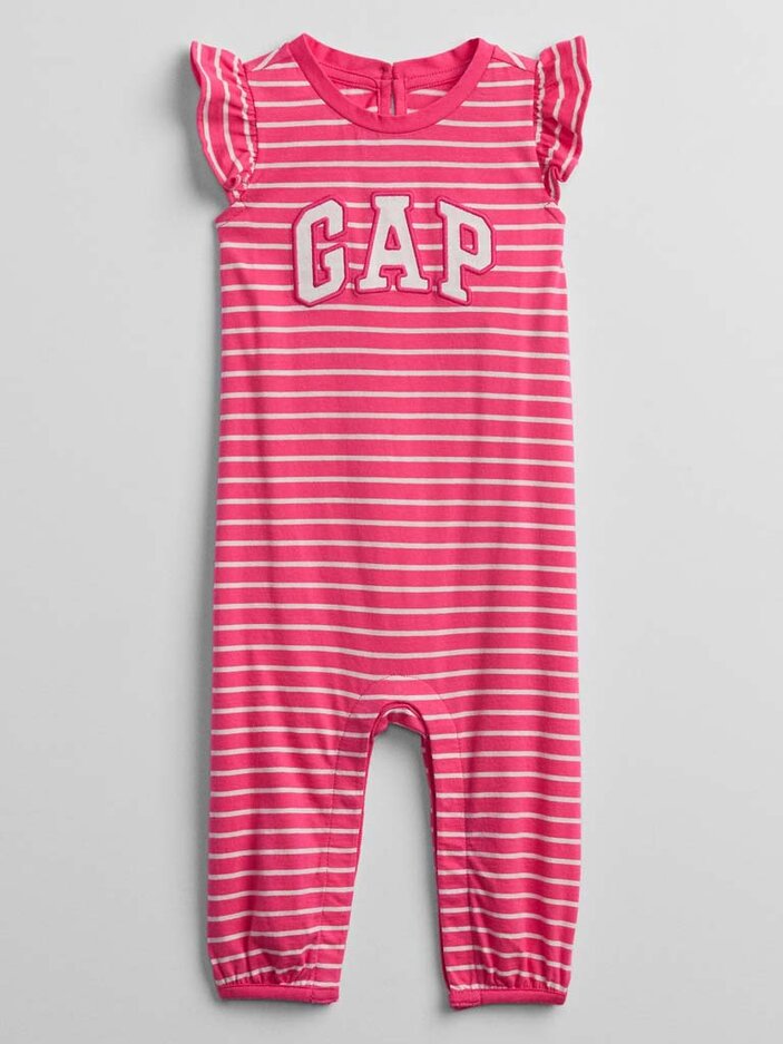 GAP Overal Stripes Logo dívka 3-6m GAP