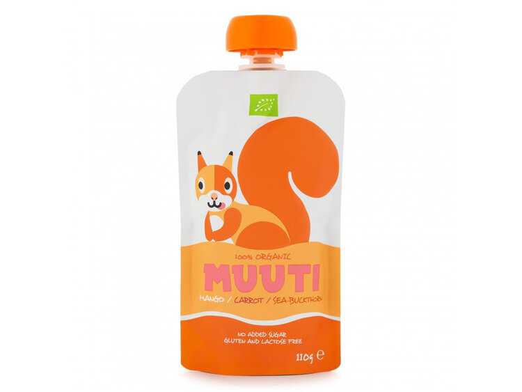 SALVEST Muuti BIO Mango s mrkví a rakytníkem 110 g Salvest