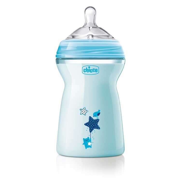 CHICCO Láhev kojenecká Natural Feeling 330 ml chlapec 6m+ Chicco