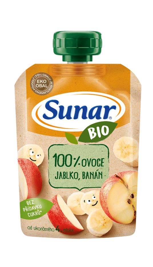 Sunar BIO kapsička Jablko banán 100 g Sunar