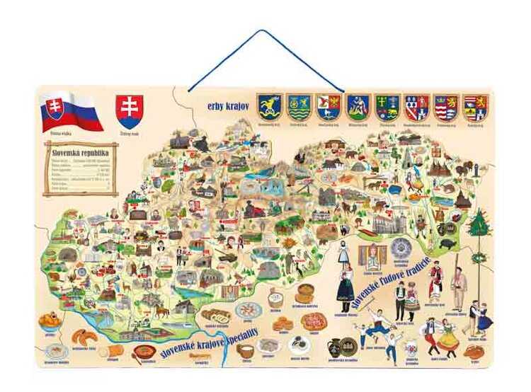 WOODY Hra spoločenská Mapa Slovenska