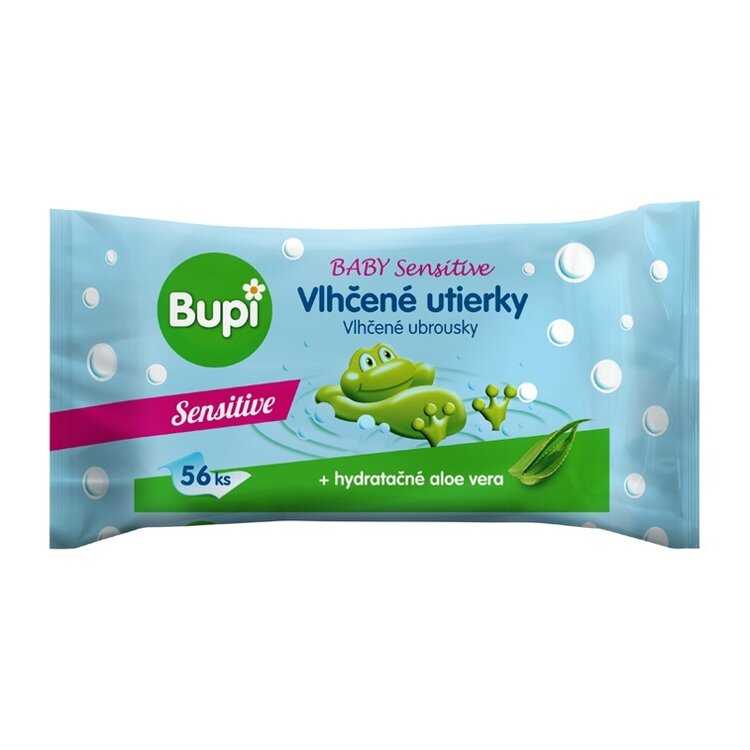 BUPI Baby Vlhčené utěrky Sensitive 56 ks Bupi