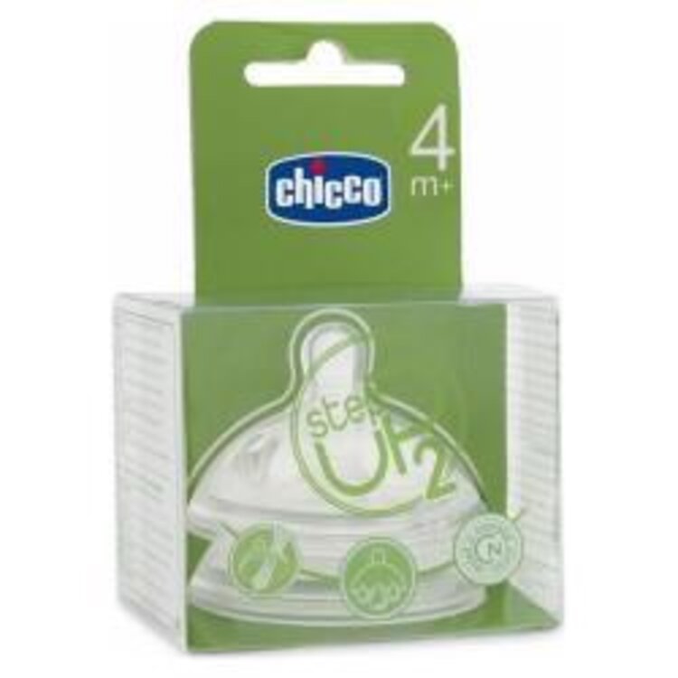 CHICCO Dudlík Step Up 2 rychlý průtok 4m+ 2 ks Chicco