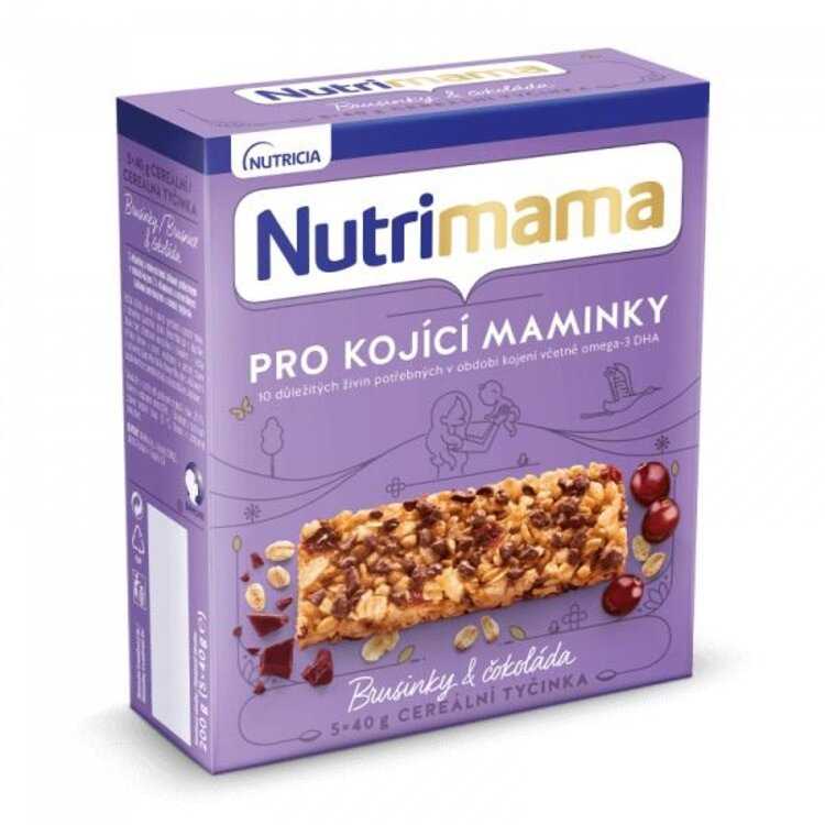 Nutrimama Profutura cereální tyčinky Brusinky & Čokoláda 200 g Nutrilon