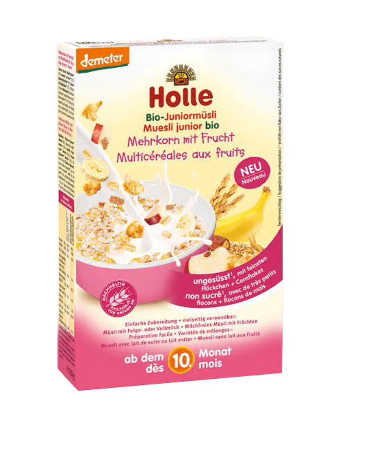 HOLLE Organické junior müsli vícezrnné s ovocem