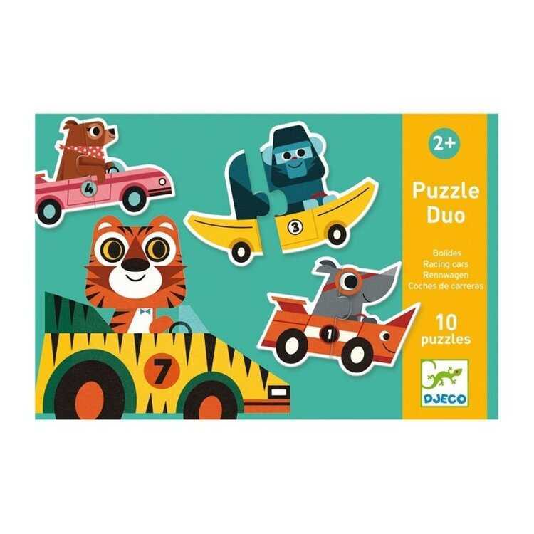 DJECO Duo puzzle Závodní auta Djeco