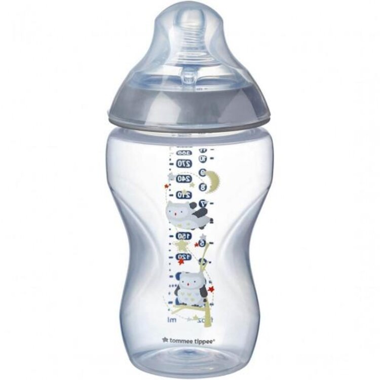 TOMMEE TIPPEE Kojenecká láhev C2N 340 ml 3 m+ šedá Tommee Tippee