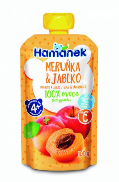 3x HAMÁNEK Meruňka & Jablko 100 g Hamánek