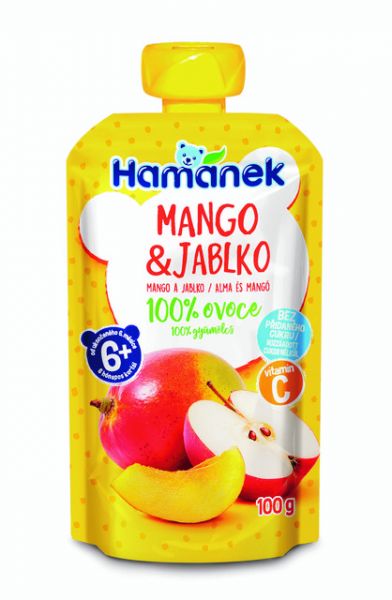 3x HAMÁNEK Mango & jablko 100 g Hamánek