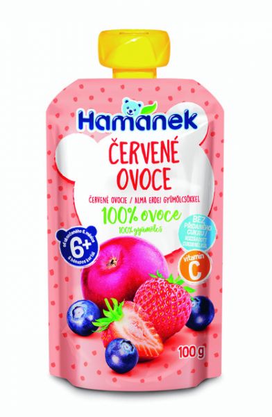 3x HAMÁNEK Červené ovoce 100 g Hamánek