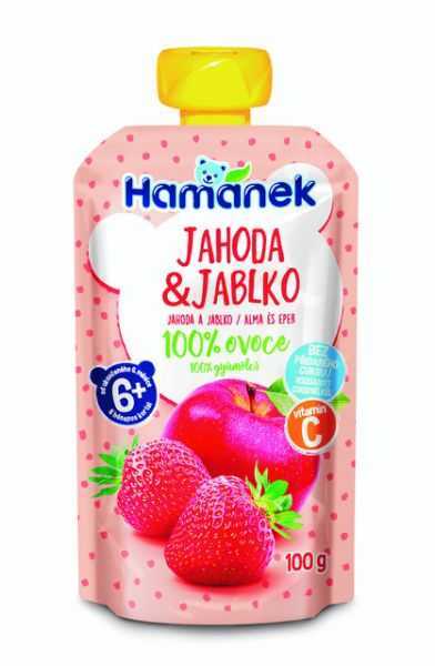 3x HAMÁNEK Jahoda & jablko 100 g Hamánek