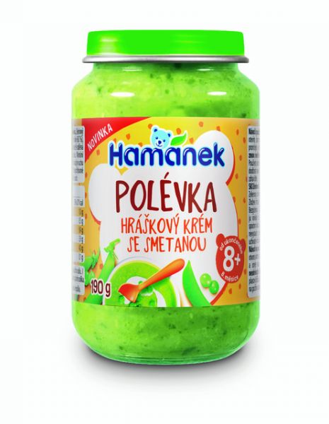 3x HAMÁNEK Polévka hráškový krém se smetanou 190 g Hamánek