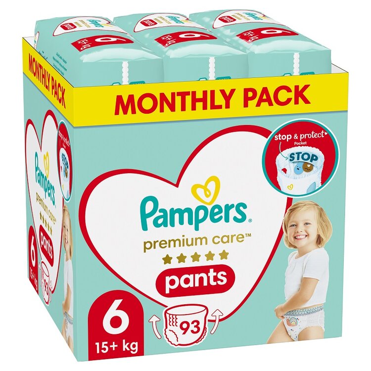 PAMPERS Premium Care 6 15+ kg 93 ks Pampers