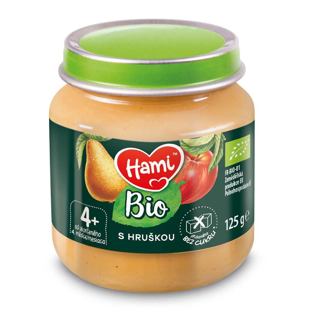 6x HAMI BIO Ovocný příkrm S hruškou 125 g