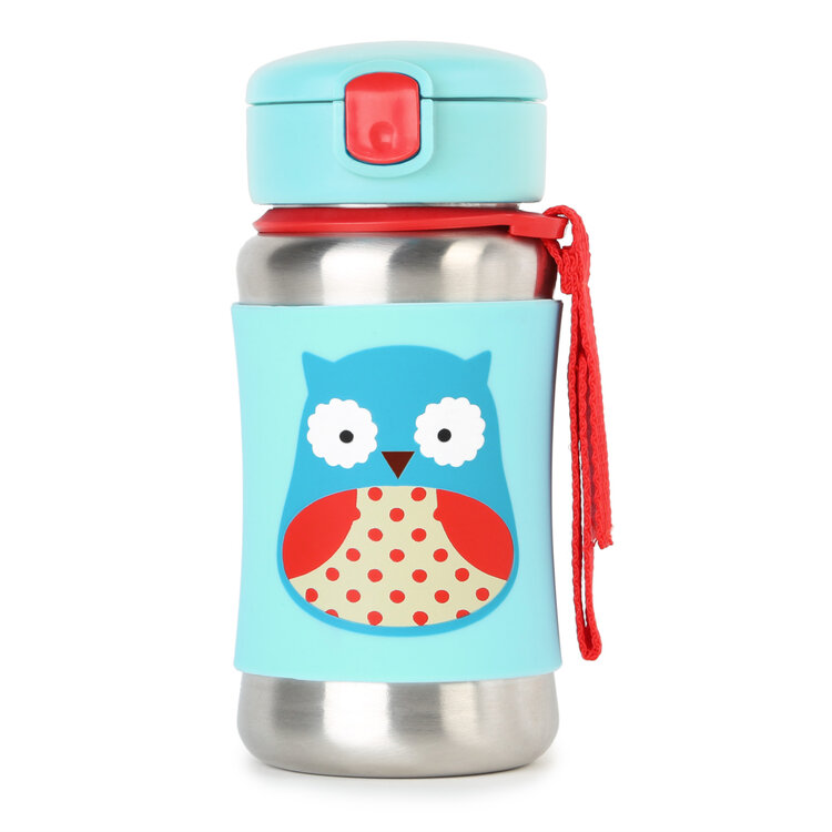 Skip Hop Zoo Láhev na vodu nerezová Sovička 350 ml Skip Hop