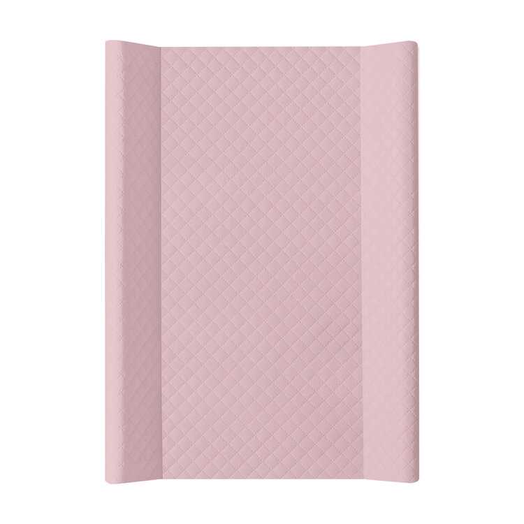 CEBA Podložka přebalovací 2-hranná s pevnou deskou (50x80) Comfort Caro Pink Ceba