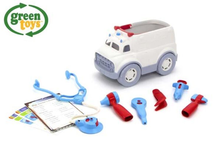 GREEN TOYS Ambulance s lékařskými nástroji Green Toys