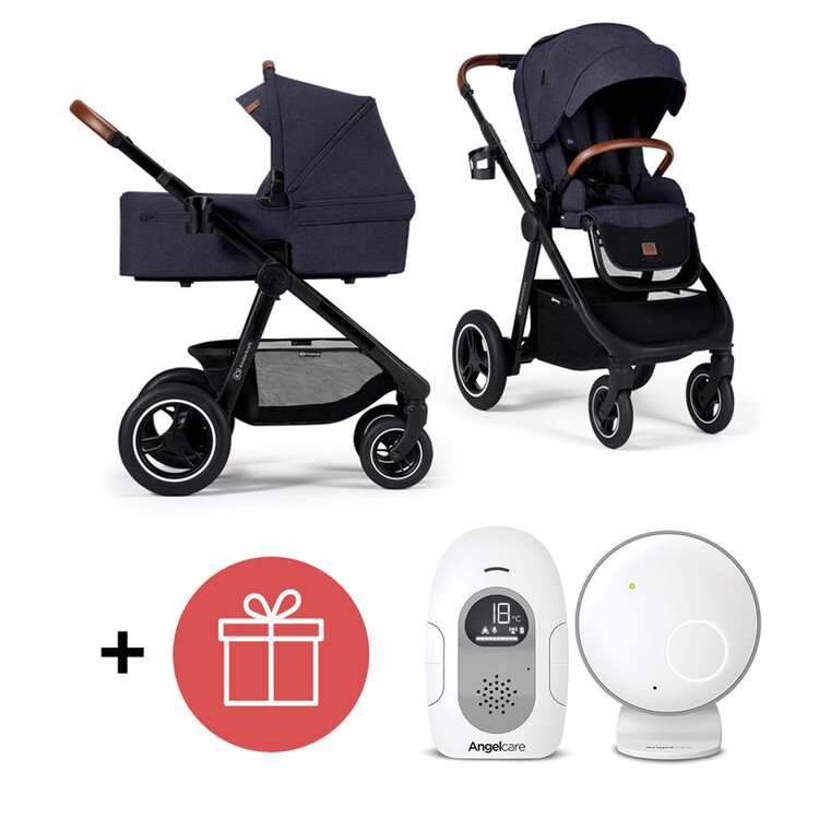 KINDERKRAFT Kočárek Everyday 2v1 Denim + ANGELCARE AC110 Audio chůvička ZDARMA Kinderkraft