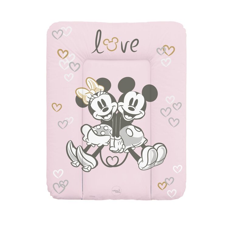 CEBA Podložka přebalovací měkká na komodu (50x70) Disney Minnie & Mickey Pink Ceba