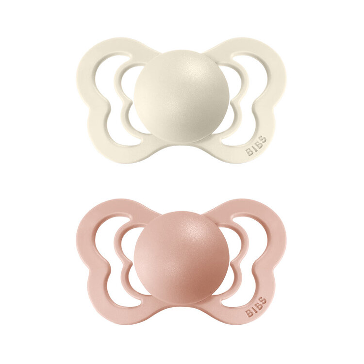 Bibs Couture ortodontické silikon 2ks Ivory Blush Bibs