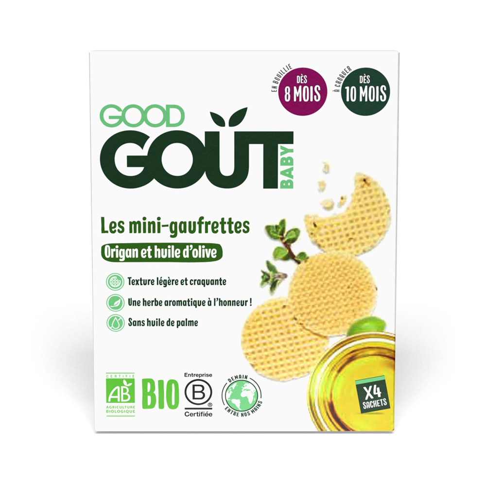 GOOD GOUT BIO Wafle s oregánem a olivovým olejem 3 x 24 g Good Gout