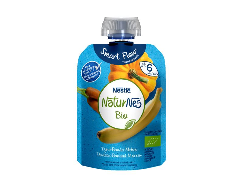 3x NESTLÉ Naturnes Bio kapsička dýně