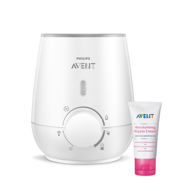 Philips AVENT Ohřívač lahví a dětské stravy rychlý SCF355/09 + Krém na bradavky 30 ml Philips Avent