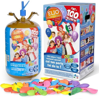 Helium set s balónky barevné 100 ks ALBI ALBI