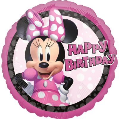 Balónek fóliový Happy Birthday Minnie Mouse ALBI ALBI