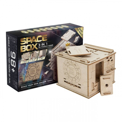 Dřevěný hlavolam Space Box Constructor Escape Welt Escape Welt