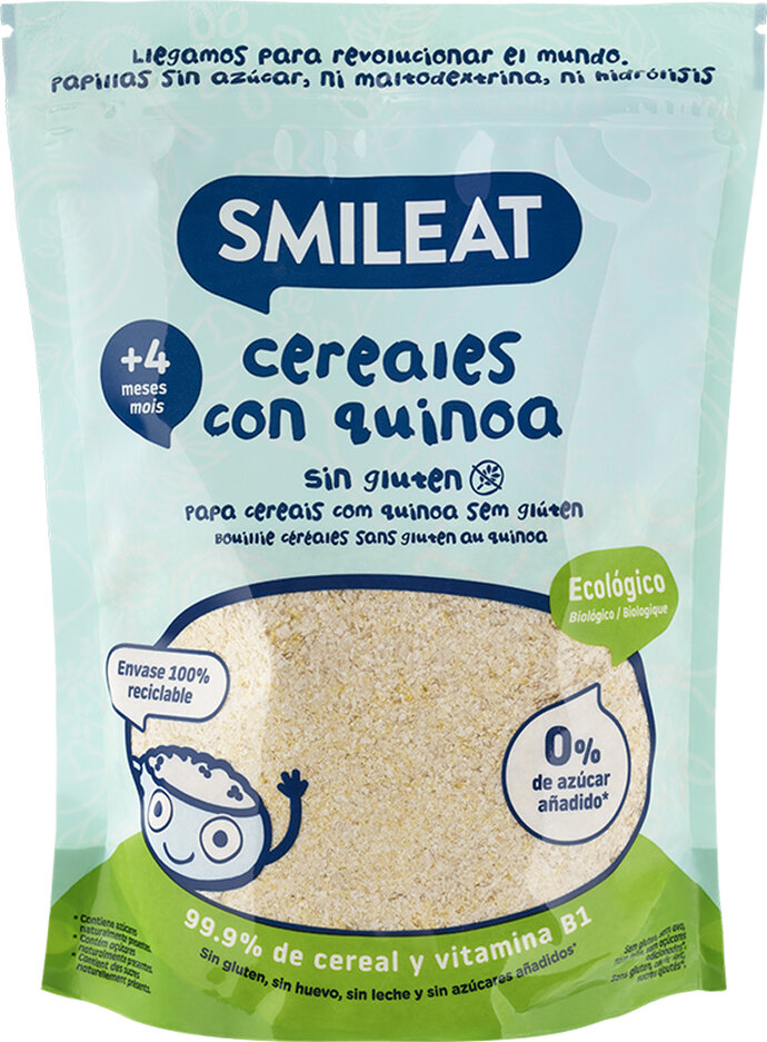 SMILEAT Organic kaše Kojenecké cereálie bez lepku s quinoou 200 g SMILEAT