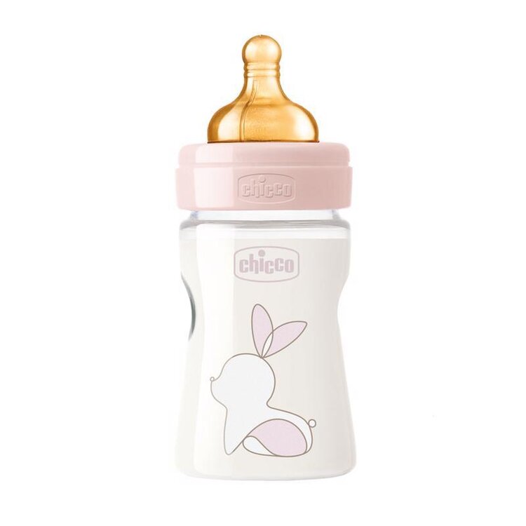 Chicco Láhev kojenecká Original Touch latex dívka V002431 150ml Chicco