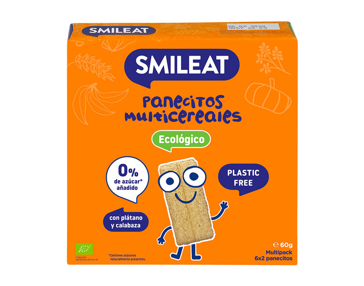 SMILEAT Organické multicereální krekry 60 g SMILEAT