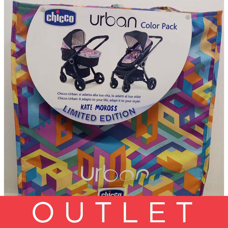 CHICCO Stříška + polstrování + nánožník ke kočárku Urban - Itty Bitty City Special Chicco