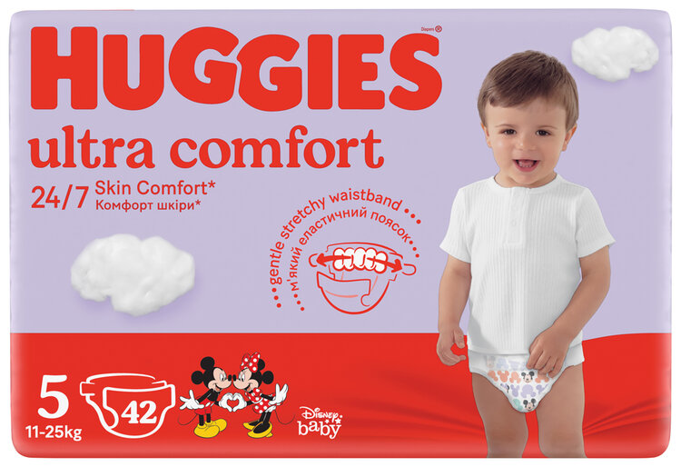 HUGGIES® Pleny jednorázové Ultra Comfort Jumbo 5 (11-25 ks)